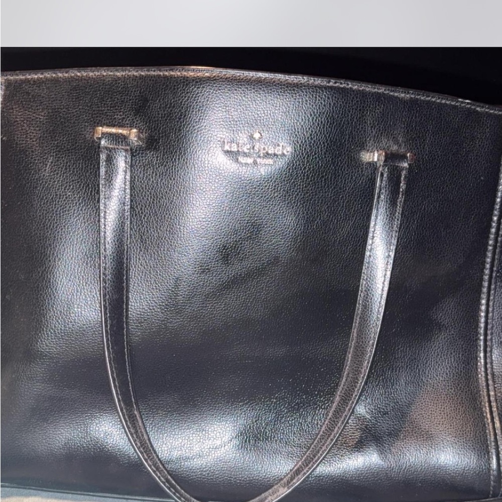 Kate Spade Black Classic Leather Tote